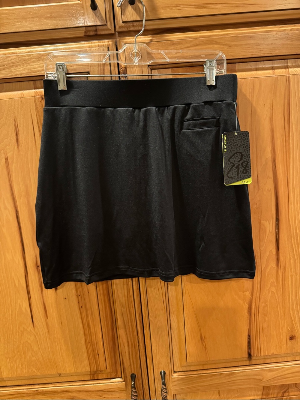 Black Women's Golf Skort with Pocket